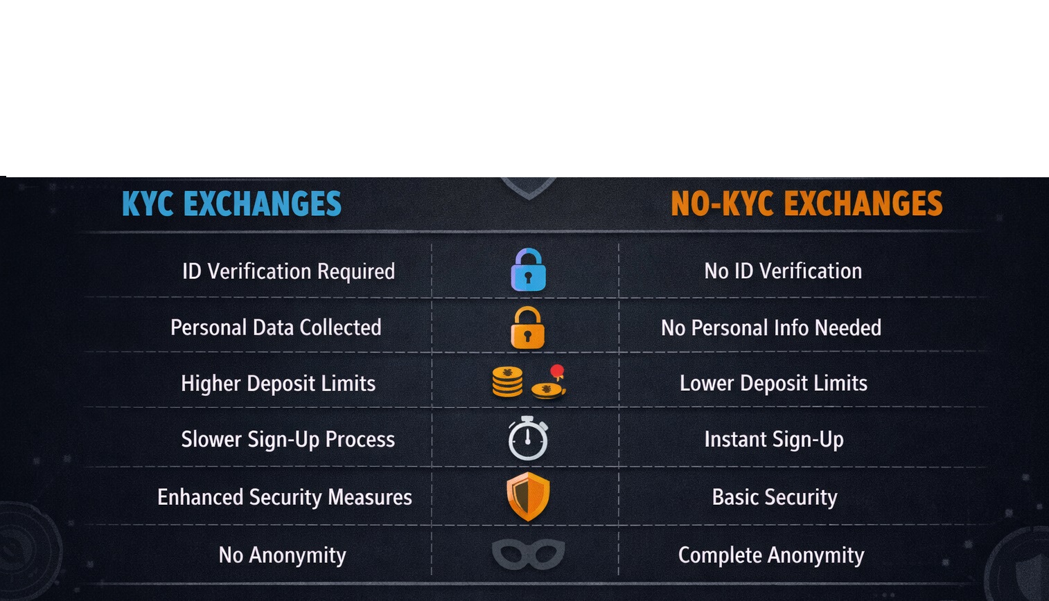 No KYC Crypto Exchange vs KYC: Pros, Cons and Legal Risks in 2026